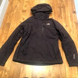 North Face black lined women’s winter jacket